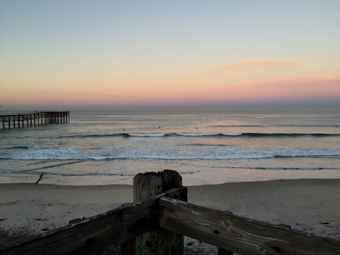 2.10.16 PB Pier at Sunrise San Diego, Pacific Beach