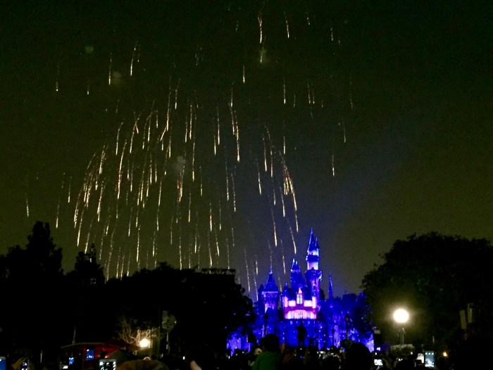 Disneyland Fireworks over Cinderella's Castle