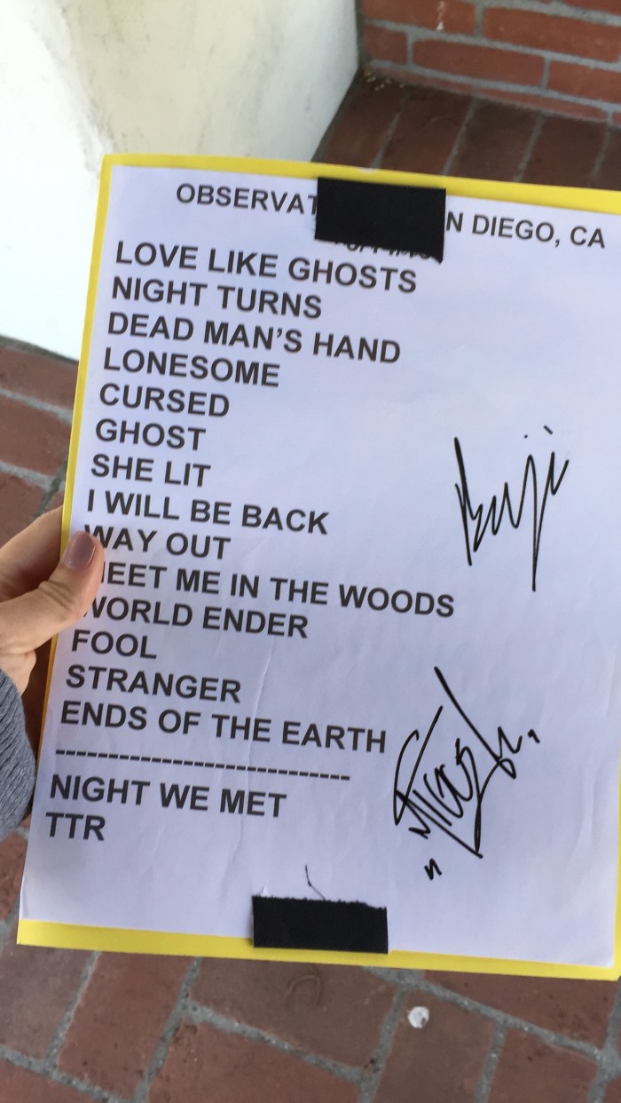 Lord Huron Set List San Diego 2015