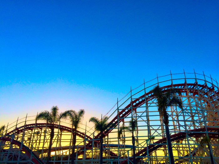 Pacific Beach Rollarcoaster - David Simmington Photograph